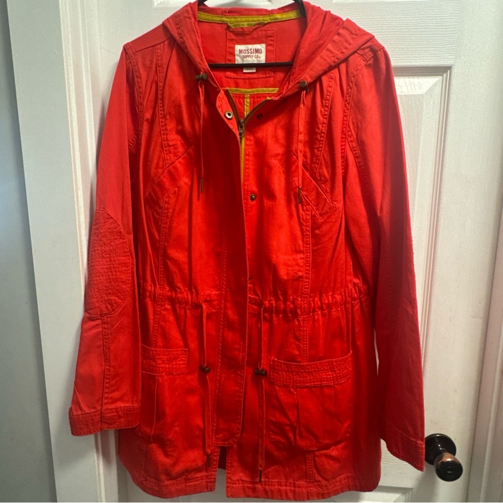 Mossimo Supply Co. Red Hooded Jacket